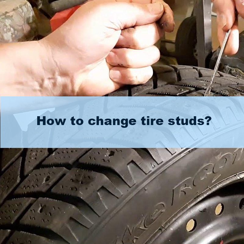 change tire studs