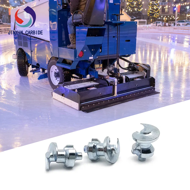 tire studs for ice resurfacer